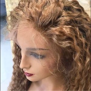 28” inch Brazilian curly human hair wig